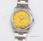 (EW) Men's Rolex Oyster Perpetual 41 Replica Watches With Rolex Yellow Face 